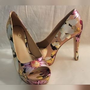 Mix No 6 Benna peep toe platform heels
